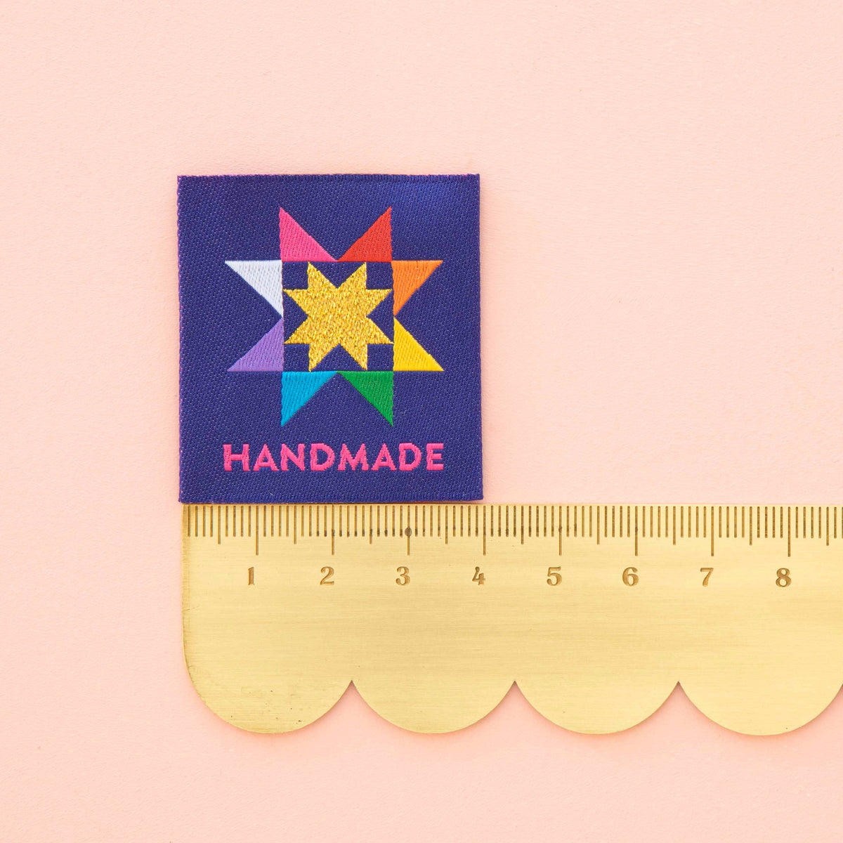 Handmade Quilt Star Large Woven Sewing Labels - Sarah Hearts