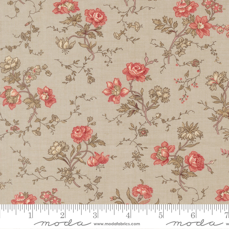 Fleur De Paris - Primvere Florals Rosebud in Smoke - French General