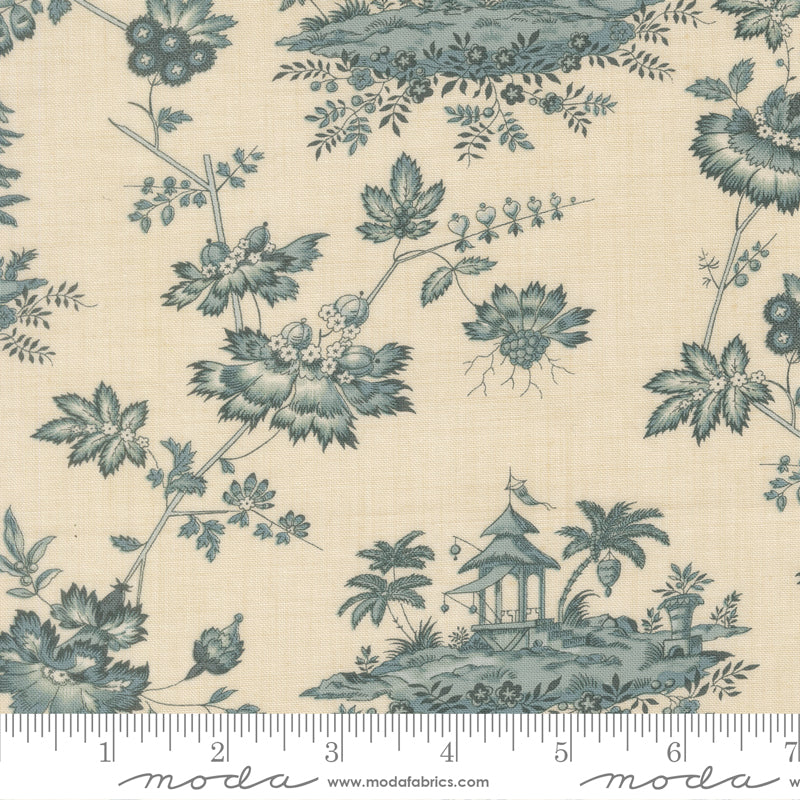 Fleur De Paris - Jardinage Florals Scenic in French Blue - French General