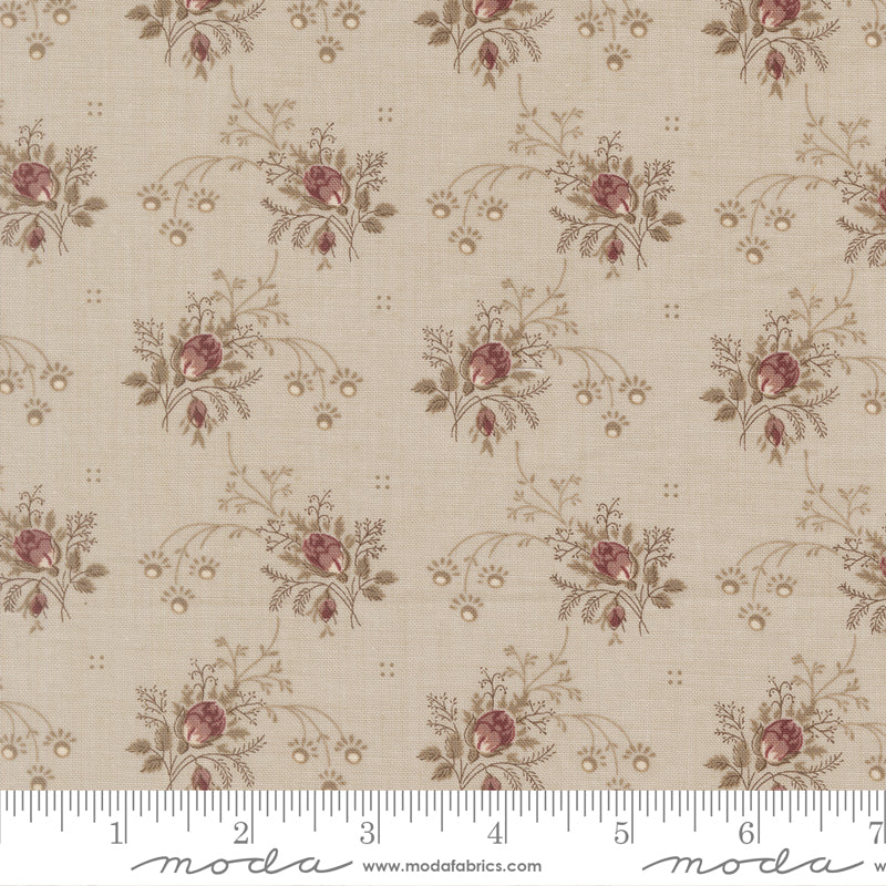 Fleur De Paris - Primvere Florals Rosebud in Smoke - French General
