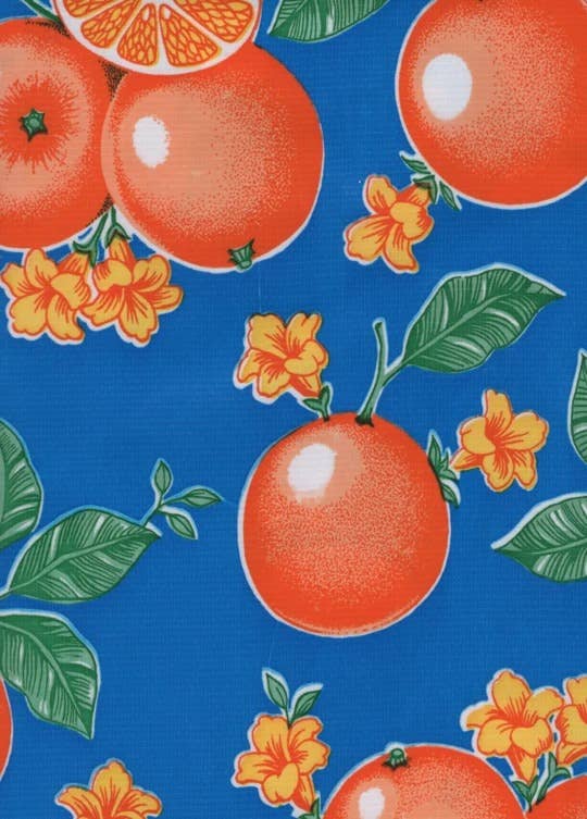 Oilcloth Yardage: Blue 47/48" width