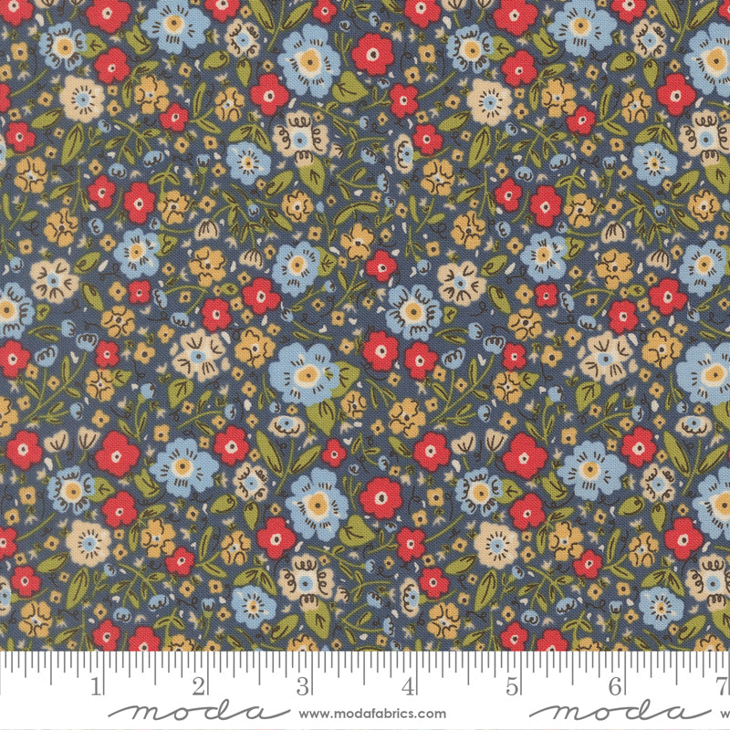 The Henhouse - Calico in Denim - Gingiber