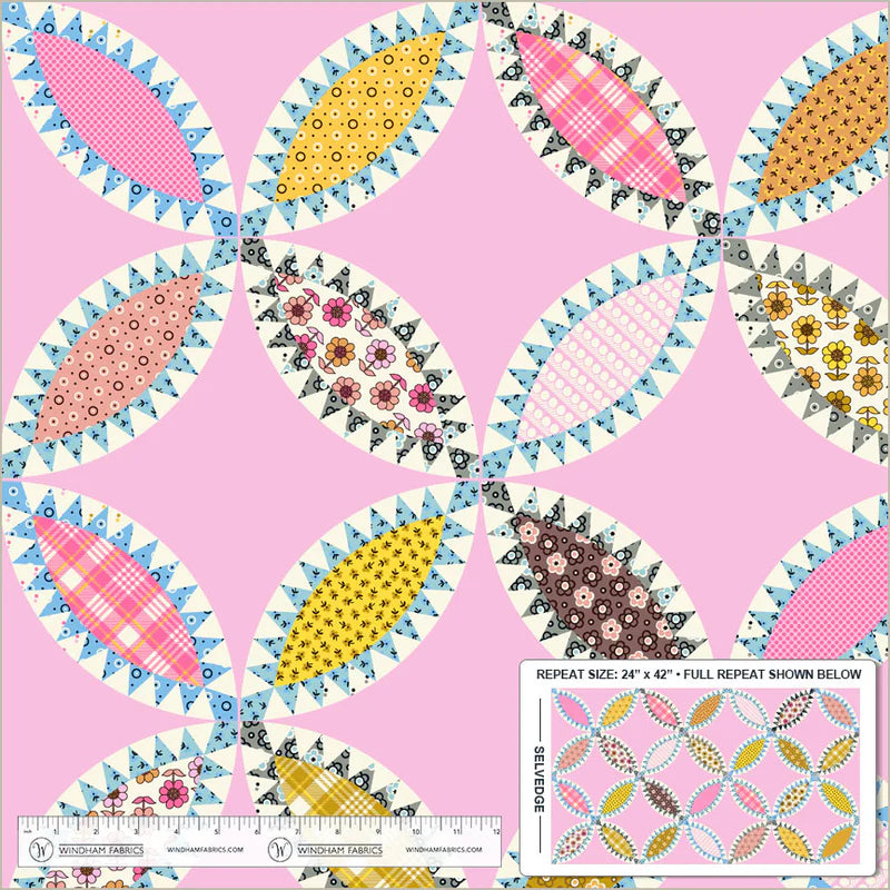 Made Easy - Tobacco Leaf Cheater in Pink - Denyse Schmidt
