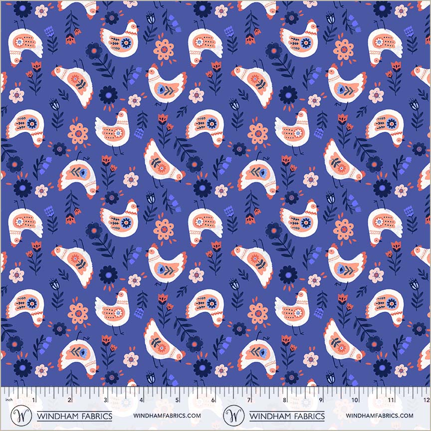 Folky Chicken - Cluck Cluck Cluck in Royal - Natalie Briscoe