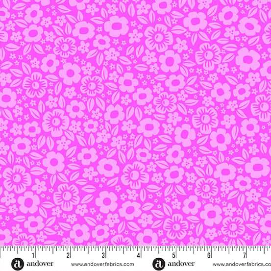 Ghostly Garden - Floral Fright in Pink - KP Creates
