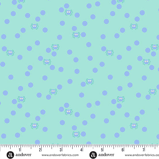 Ghostly Garden - Spin and Spot Teal - KP Creates