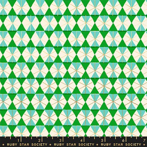 Merry Happy - Happy Hexie in Verdant - Ruby Star Society