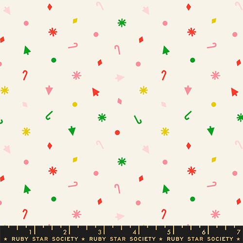 Merry Happy - Christmas Confetti in Multi - Ruby Star Society
