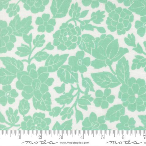 Bloomsberry - London Damask in Aqua - Camille Roskelley