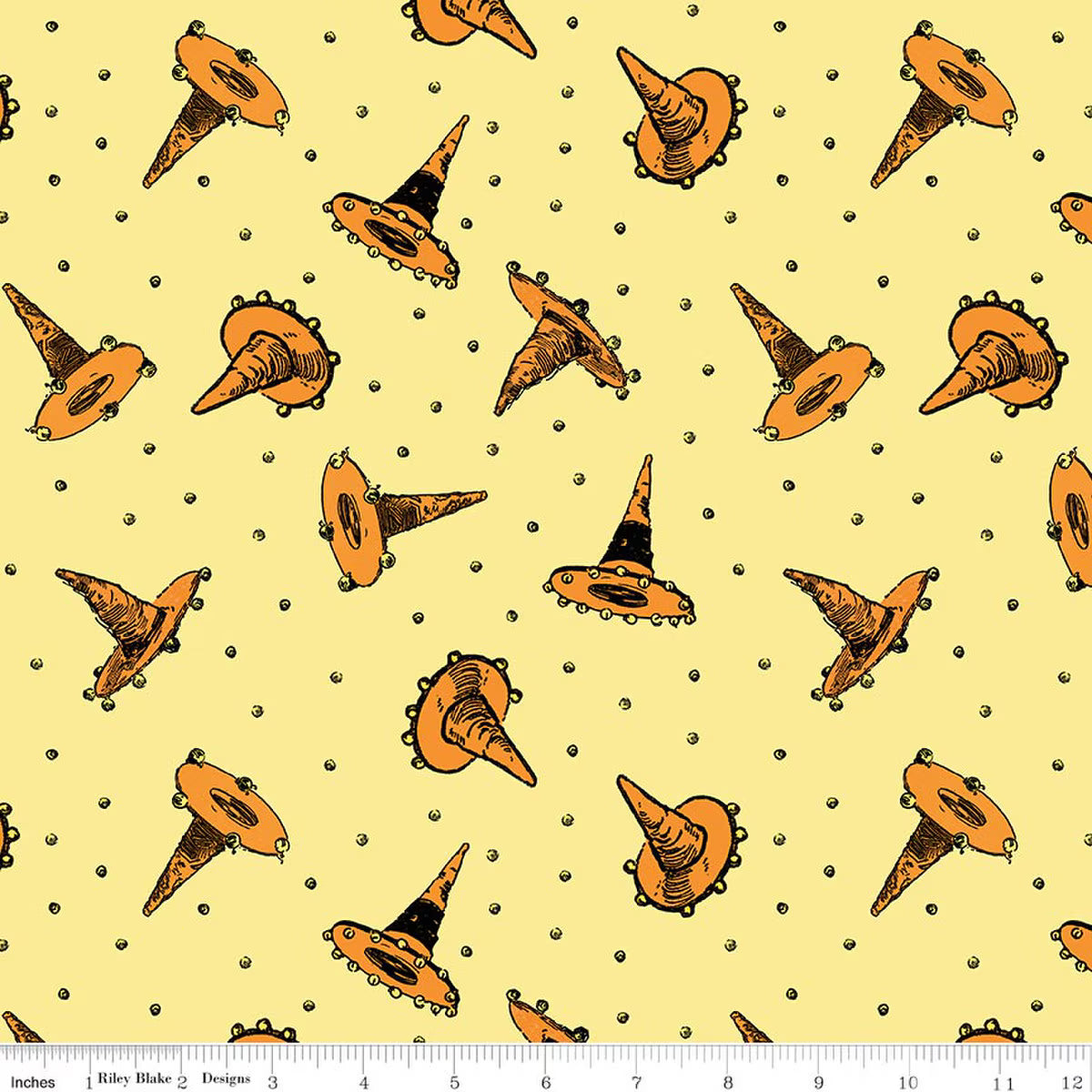 Scary Scraps - Festive Hat Toss Yellow - J. Wecker Frisch