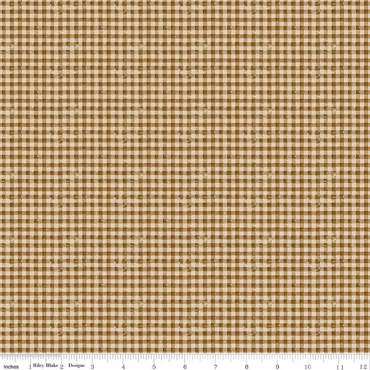 Gingerbread - Sugar Gingham in Gingersnap - J. Wecker Frisch