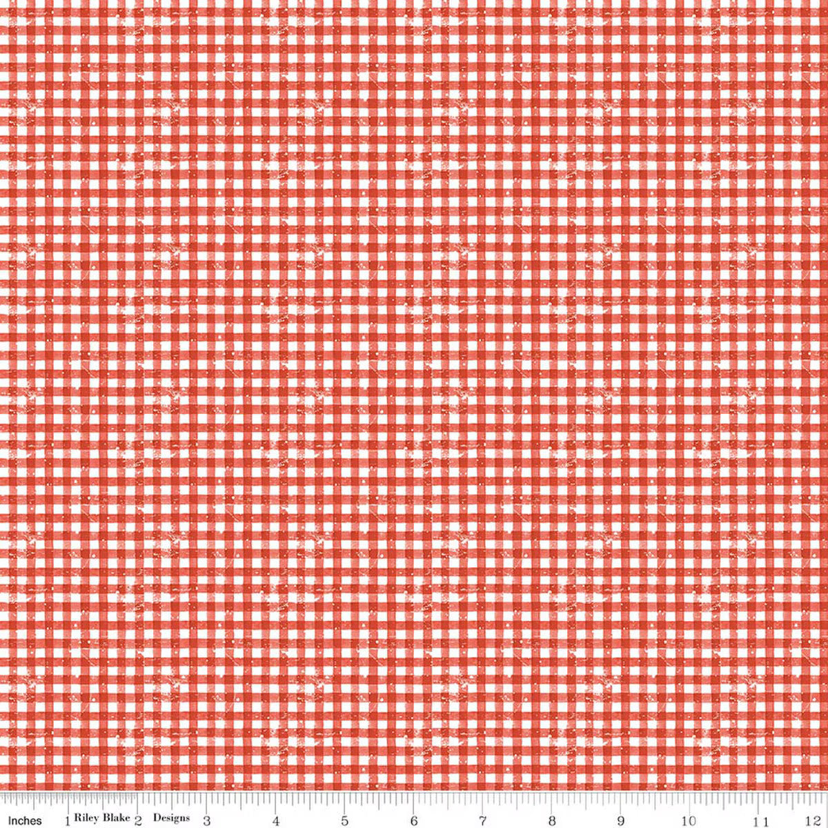 Gingerbread - Sugary Gingham in Red - J. Wecker Frisch