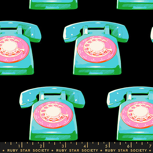 Sparkle Mart - Telephones in Black - Melody Miller