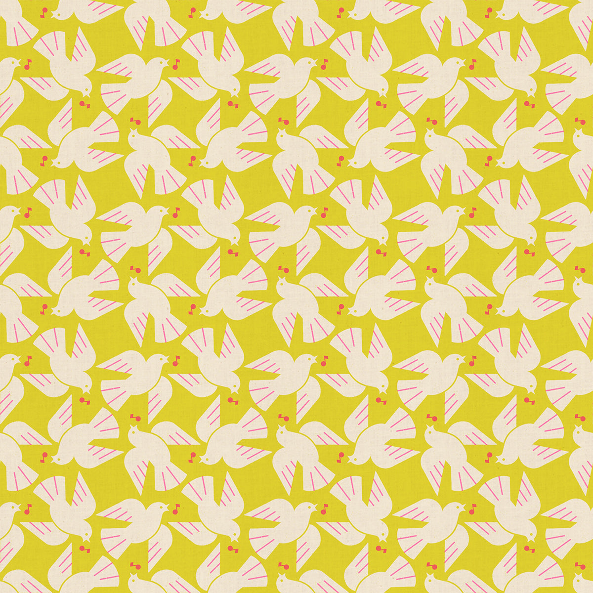 Lofi Linens - Flock Yeah in Citron - Rashida Coleman Hale