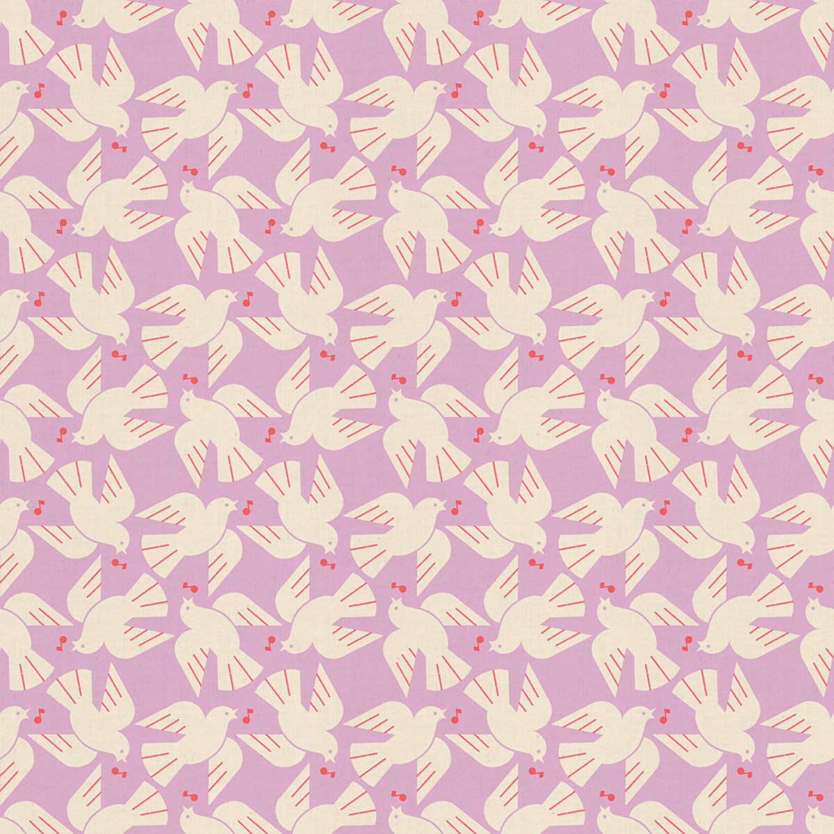 Lofi Linens - Flock Yeah in Wisteria - Rashida Coleman Hale