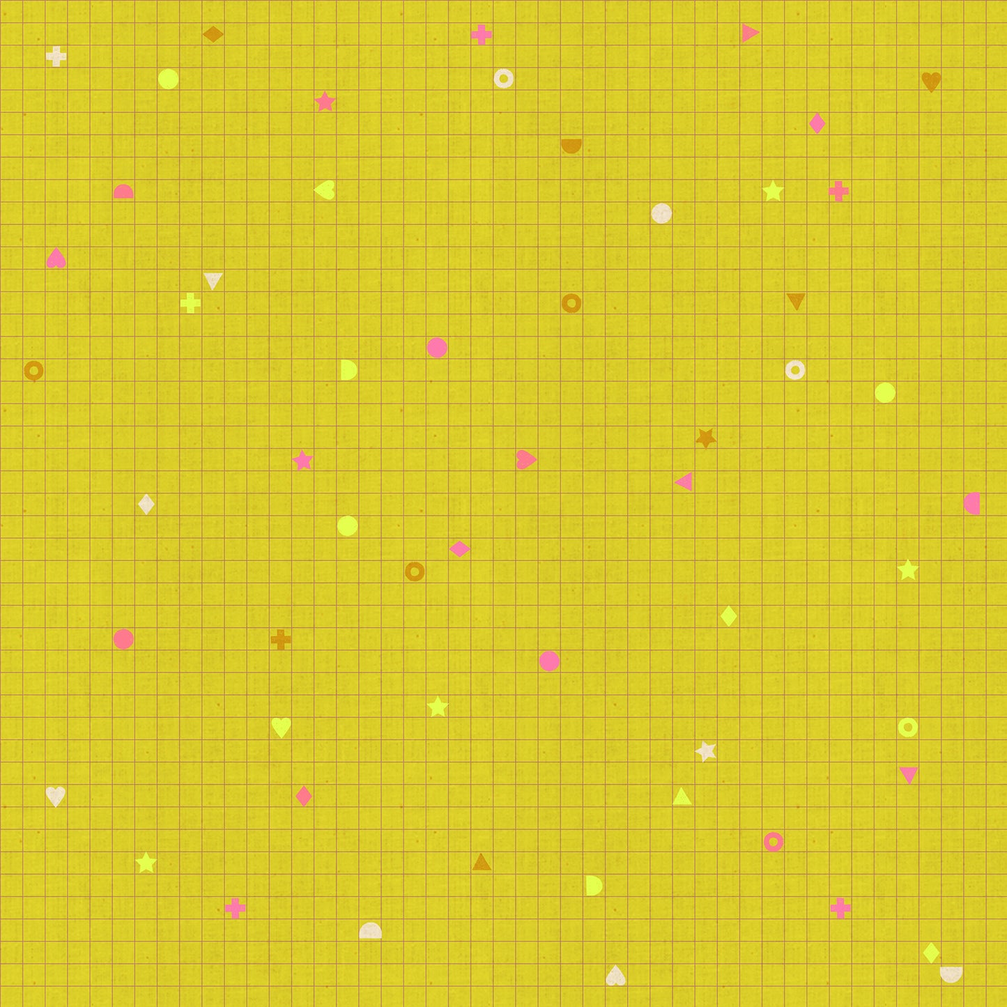 Lofi Linens - Power Grid in Citron - Rashida Coleman Hale