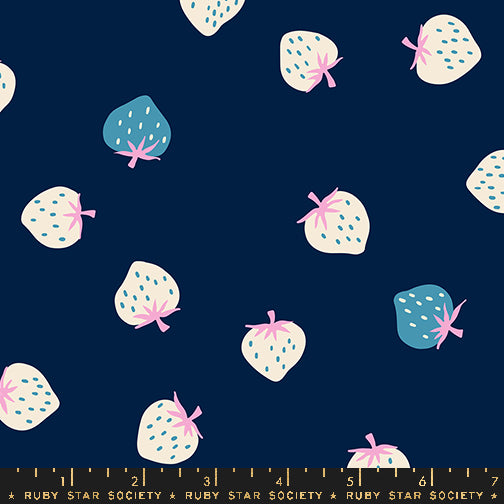 Strawberry - Berry Toss in Navy - Ruby Star Society