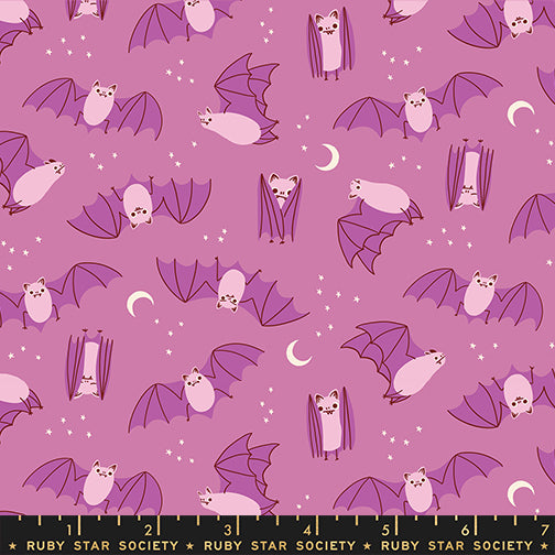 Freaky Familiars - Fat Bats in Heliotrope - Ruby Star Society