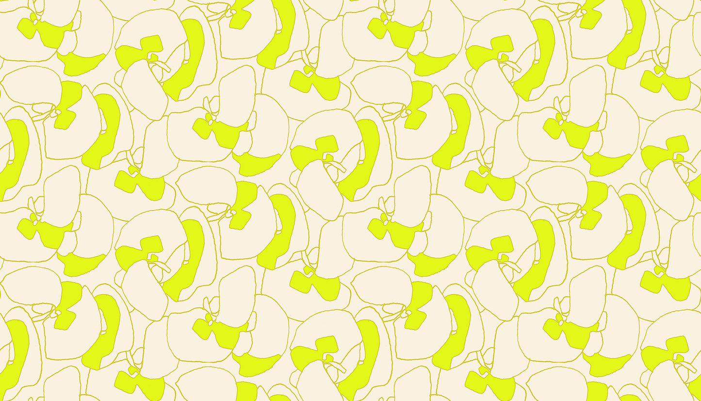 Memento Canvas - Seagrapes in Neon Yellow - Carolyn Friedlander
