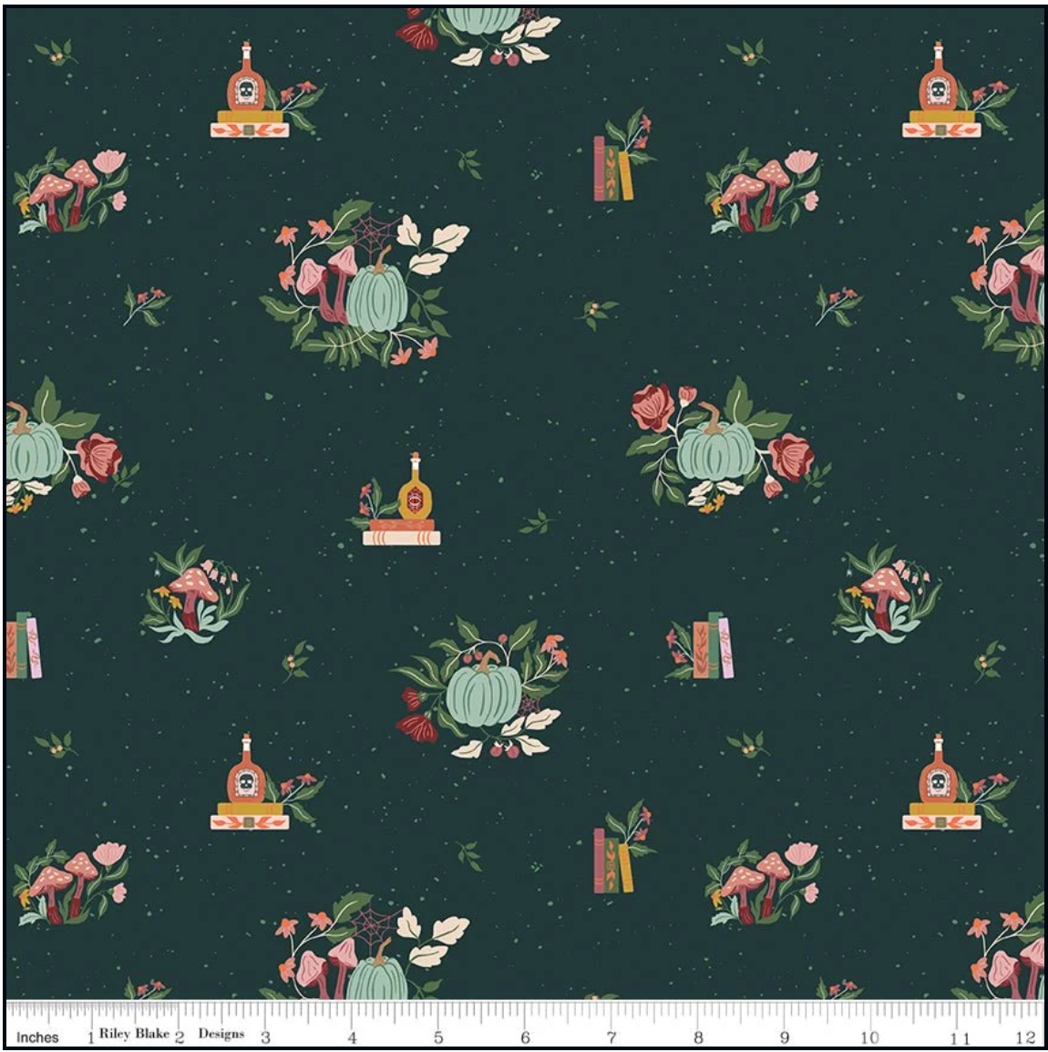 The Apothecary - Botanicals in Deep Teal - Amber Elliot