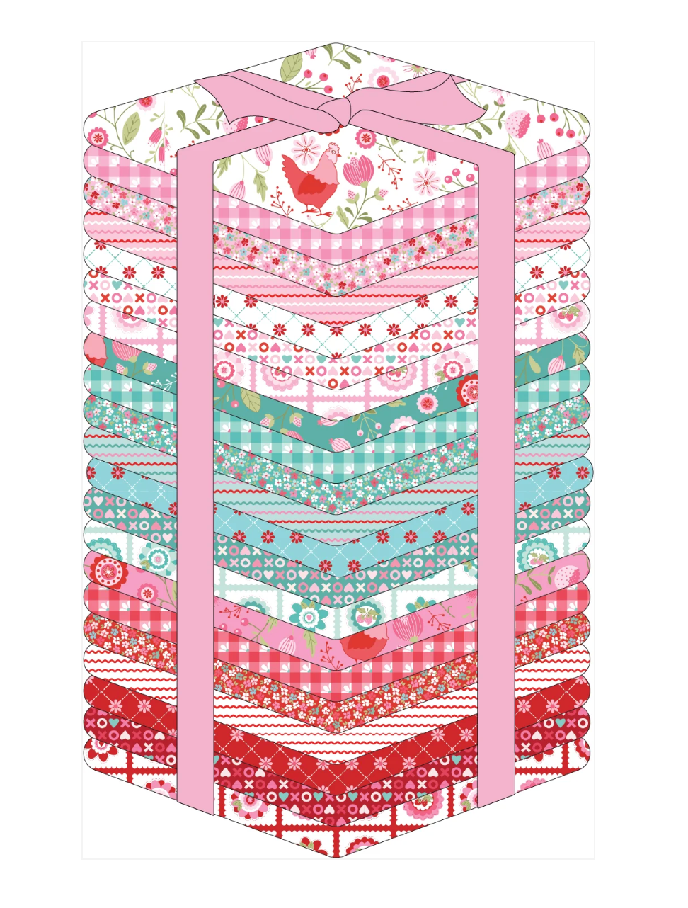Smitten Chicken - Fat Quarter Bundle - Lori Woods