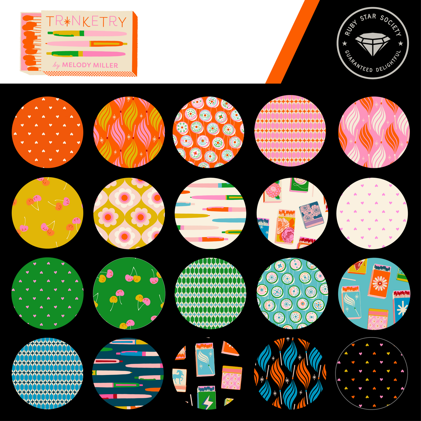 Trinketry 10" Square Layer Cake by Melody Miller for Ruby Star Society