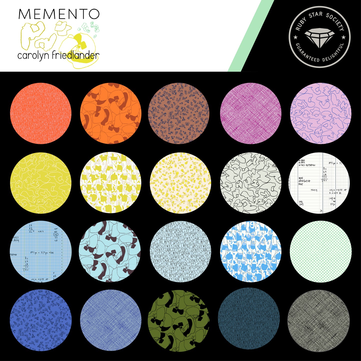 Memento - Half Yard Bundle - Carolyn Friedlander