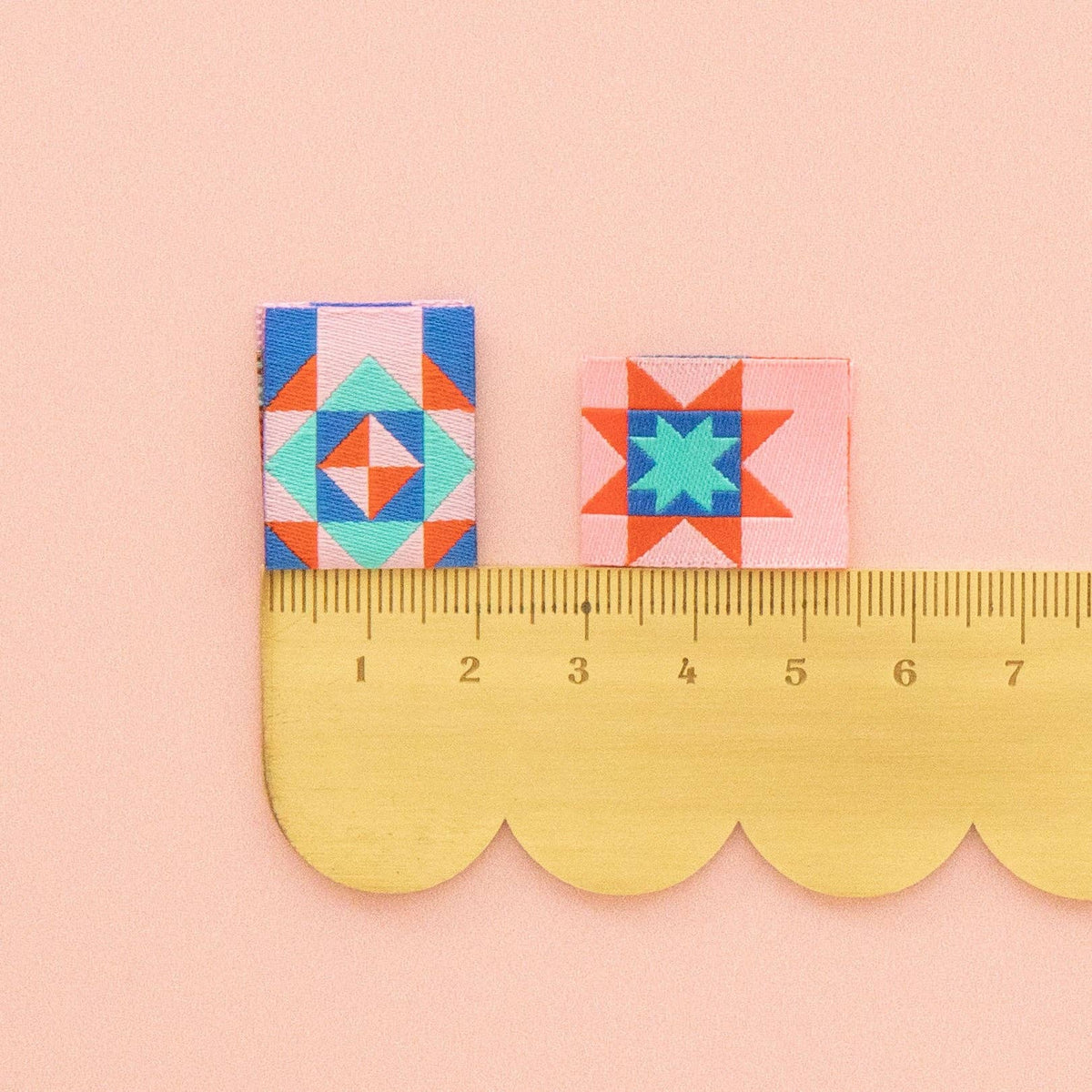 Summer Vibes Quilt Block Multipack Woven - Sarah HeartsSewing Labels