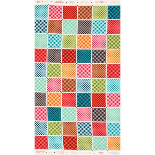 Bee Basics - Multi Busy Patchwork Quilt Panel - Lori Holt