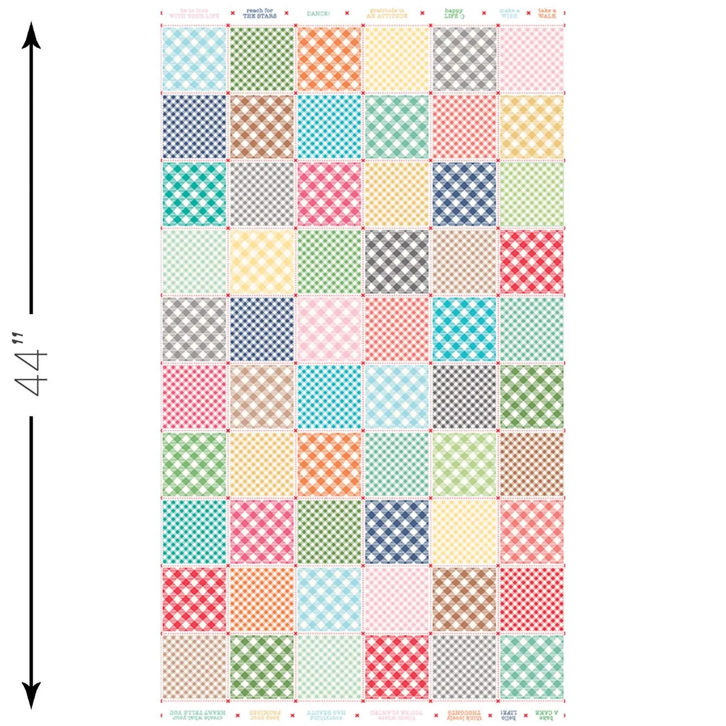 Bee Basics - White Busy Patchwork Quilt Panel - Lori Holt