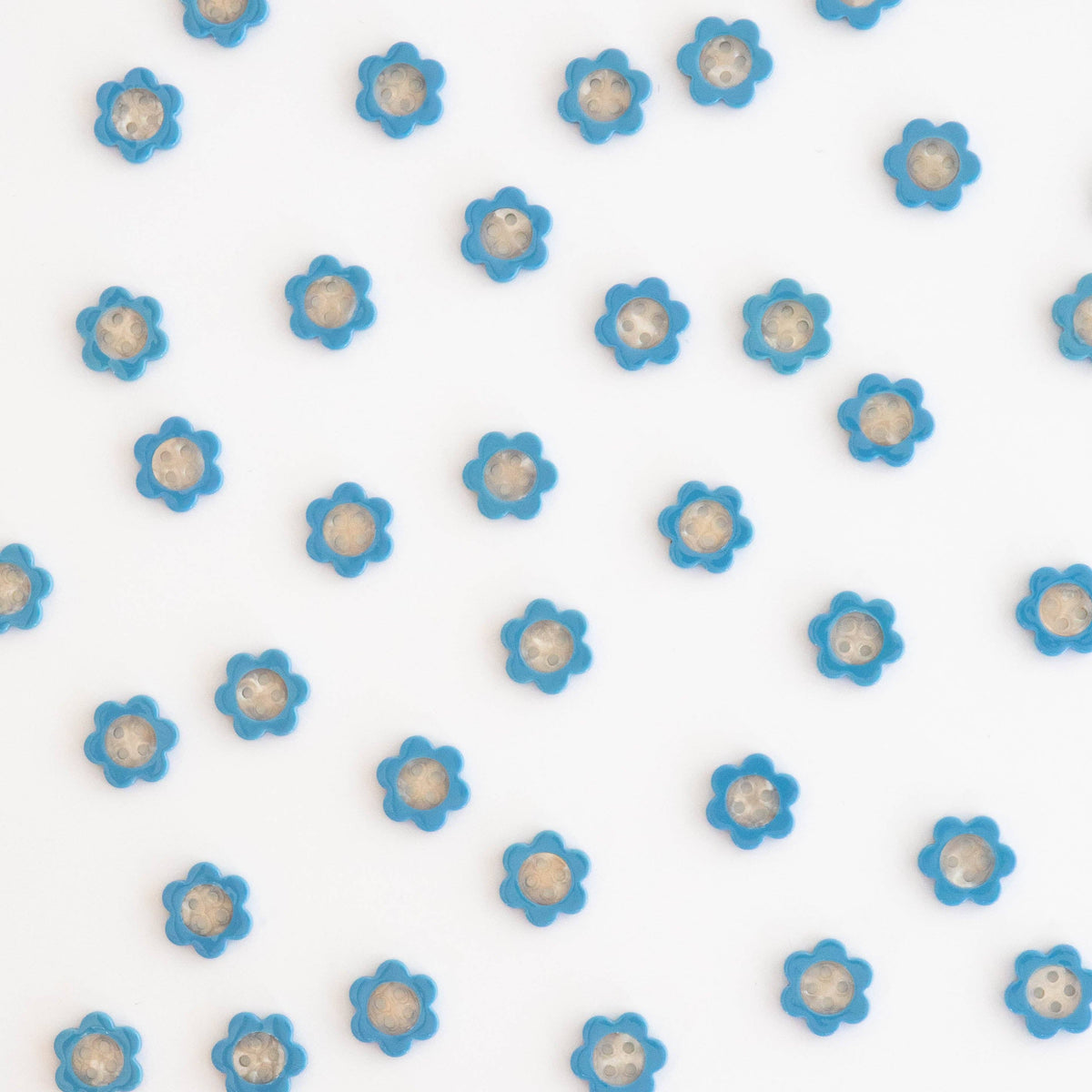 Blue Daisy Small 5/8" Buttons - Sarah Hearts