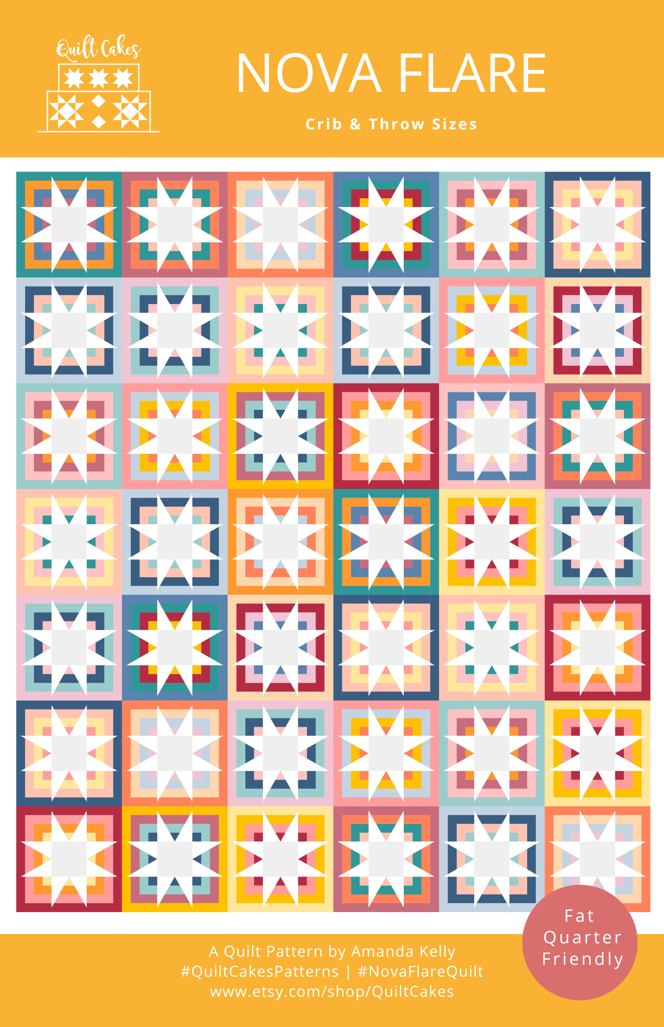 Nova Flare Quilt Pattern by QuiltCakes