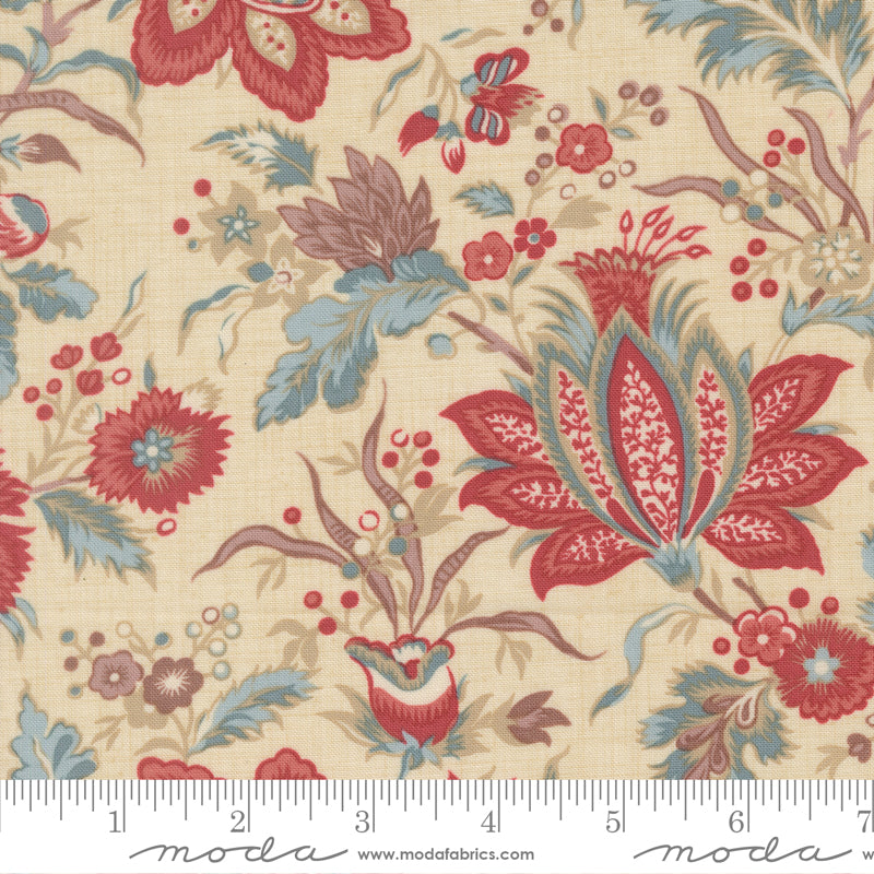 Fleur De Paris - Pivoine Florals in Pearl Main - French General