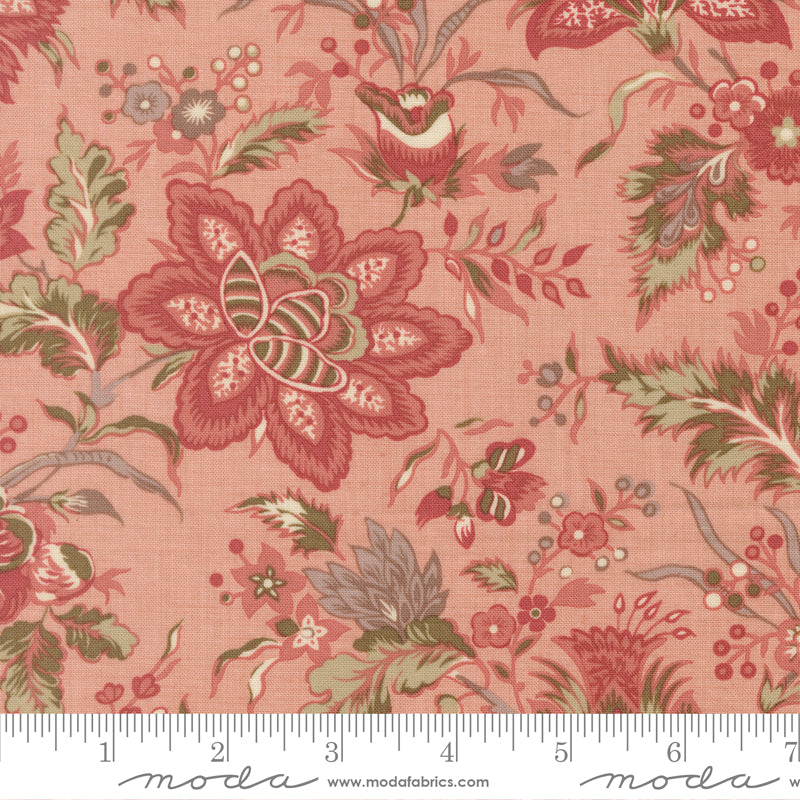 Fleur De Paris - Pivoine Florals in Pale Rose- French General