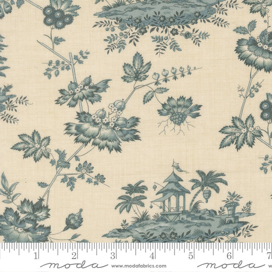 Fleur De Paris - Jardinage Florals Scenic in French Blue - French General