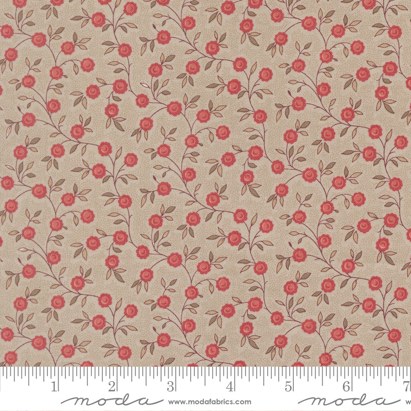 Fleur De Paris - Topiare Florals Vines in Smoke - French General