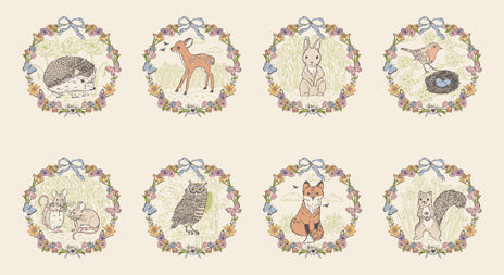 My Secret Garden - Garden Animals Panel - Stacy Iest Hsu