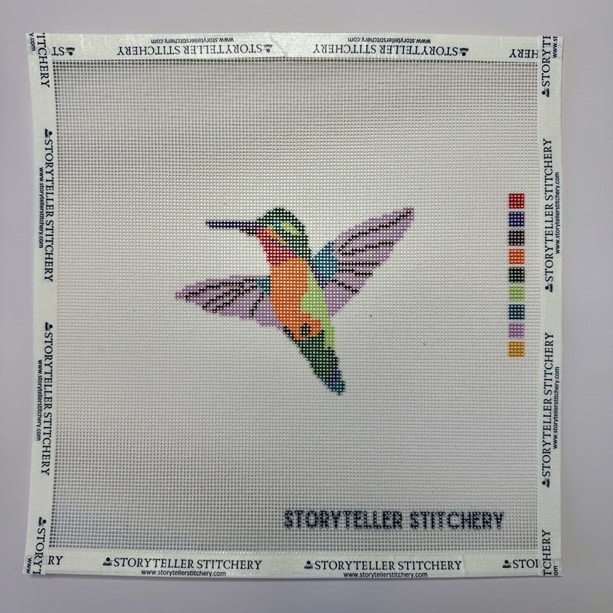 Hummingbird - Modern Needlepoint Kit - Storyteller Stitchery