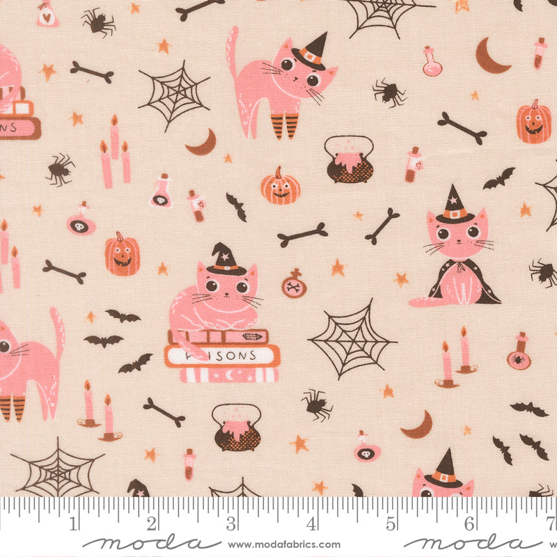 Purrs and Boos - Witch Cats in Moonbeam - Elena Amo