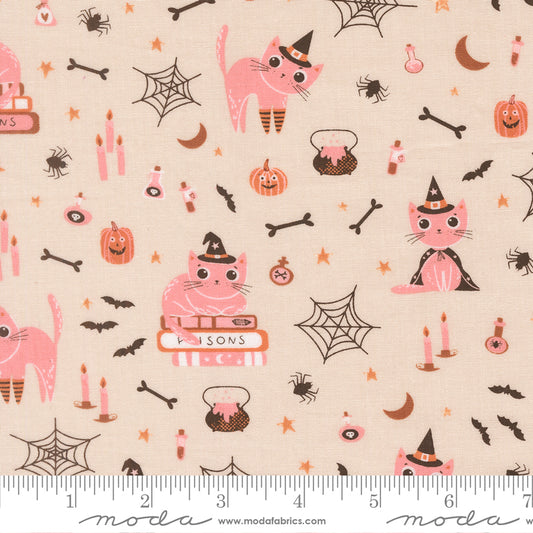 Purrs and Boos - Witch Cats in Moonbeam - Elena Amo