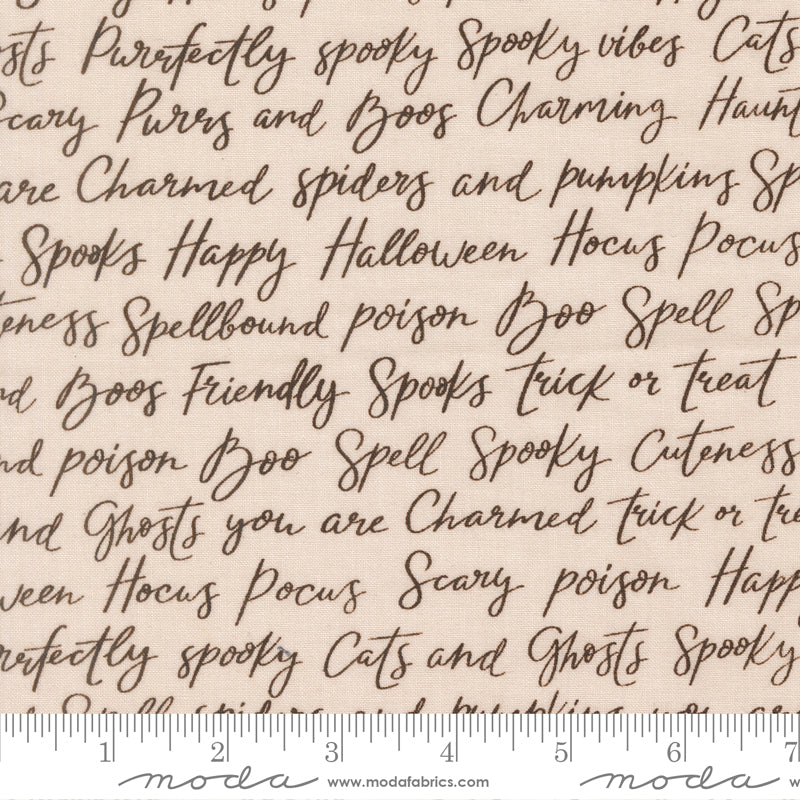 Purrs and Boos - Happy Halloween Lettering in Moonbeam - Elena Amo