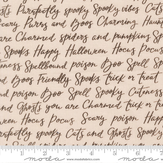 Purrs and Boos - Happy Halloween Lettering in Moonbeam - Elena Amo