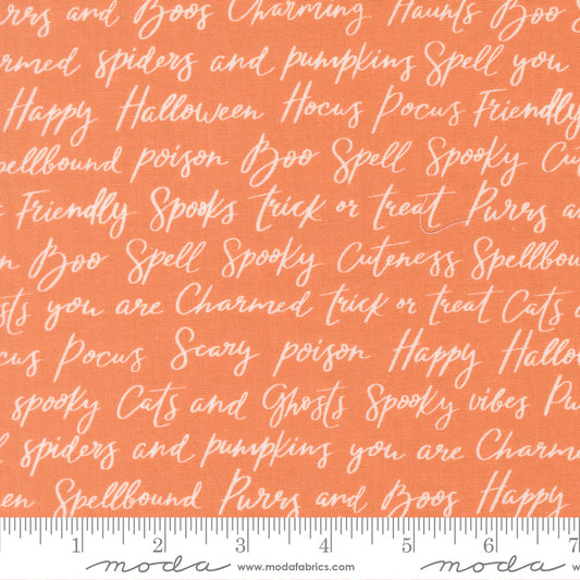 Purrs and Boos - Happy Halloween Lettering in Pumpkin - Elena Amo