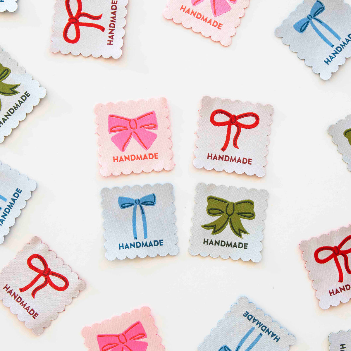 Bows Handmade Multipack Large Woven Sewing Labels - Sarah Hearts