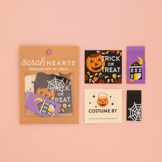 Halloween Multipack Woven Sewing Labels - Sarah Hearts