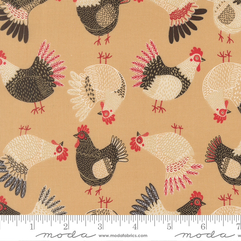 The Henhouse - Tossed Chickens in Hay - Gingiber