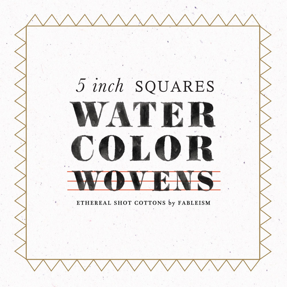 Watercolor Wovens Charm Pack - Fableism Supply Co