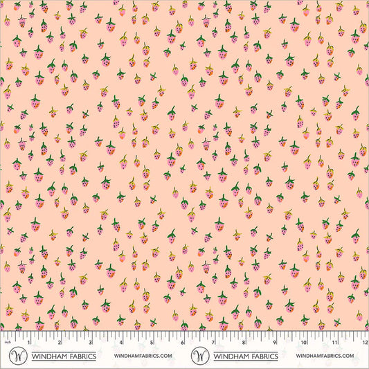 Heather Ross Favorites - Field Strawberries in Blush - Heather Ross
