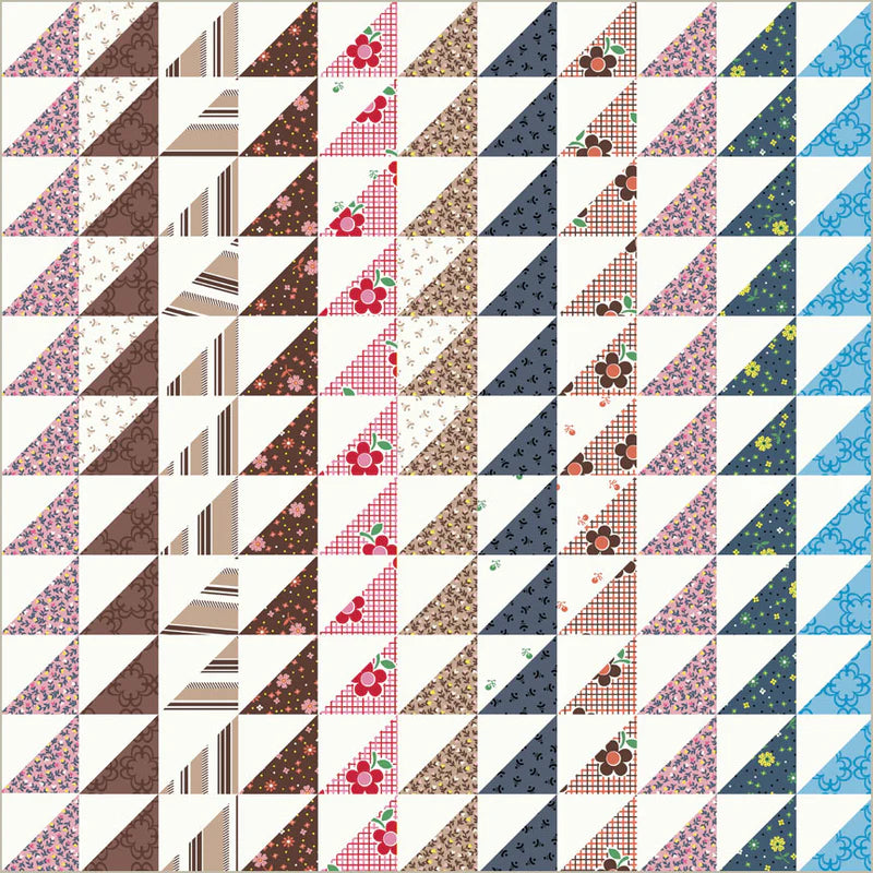 Made Easy - Triangle Stripe Cheater in Ivory - Denyse Schmidt