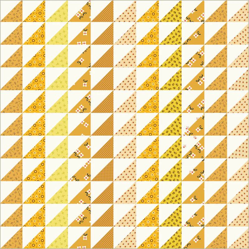 Made Easy - Triangle Stripe Cheater in Golden - Denyse Schmidt